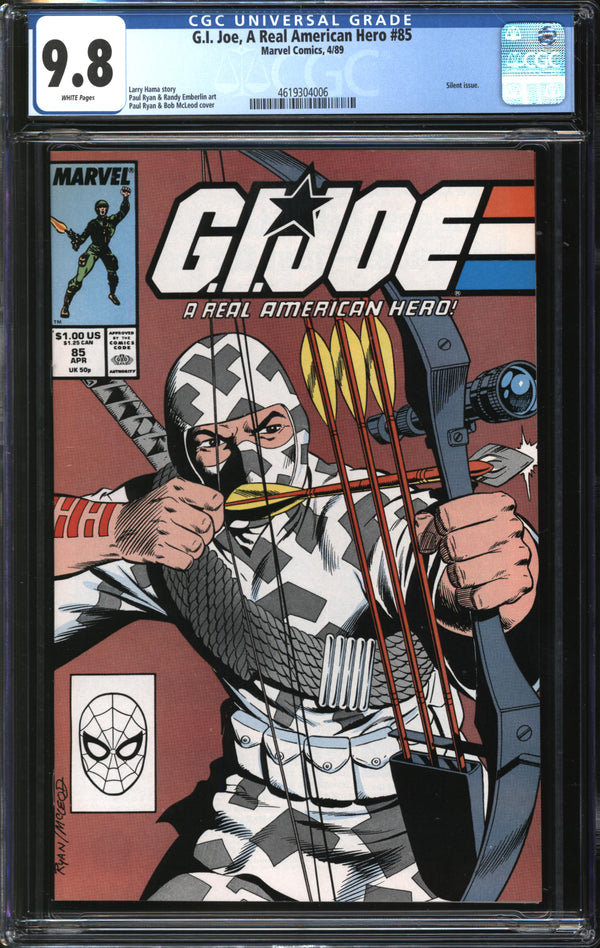 G.I. Joe, A Real American Hero (1982) # 85 CGC 9.8 NM/MT