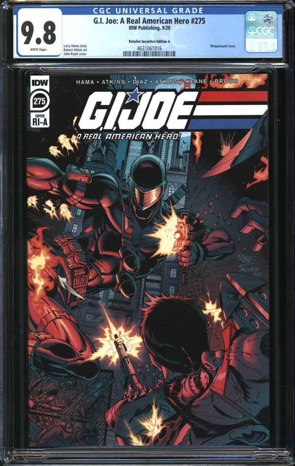 G.I. Joe: A Real American Hero (2010) #275 Retailer Incentive Edition A CGC 9.8 NM/MT
