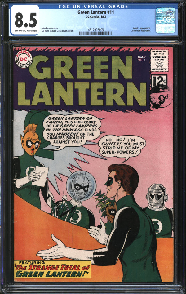 Green Lantern (1960) # 11 CGC 8.5 VF+