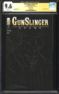 Gunslinger Spawn (2021) #8 Variant Cover B CGC x JSA Signature Series 9.6 NM+ Signed/Sketch Sajad Shah