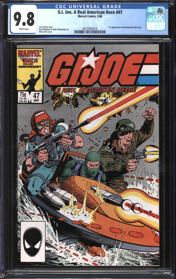G.I. Joe, A Real American Hero (1982) # 47 CGC 9.8 NM/MT