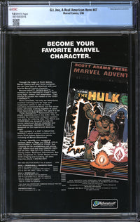 G.I. Joe, A Real American Hero (1982) # 47 CGC 9.8 NM/MT