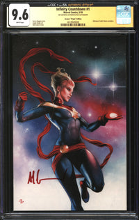 Infinity Countdown (2018) #1 Unknown Comics Adi Granov Virgin Edition CGC x JSA Signature Series 9.6 NM+ Signed Adi Granov