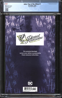 Joker: Year Of The Villain (2019) #1 Bosslogic Planet Awesome Edition B CGC 9.8 NM/MT