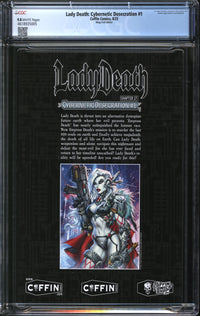 Lady Death: Cybernetic Desecration (2023) #1 Mega Foil Edition CGC 9.8 NM/MT