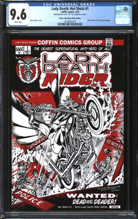 Lady Death: Hot Shots (2022) #1 Retro Lady Death Rider Edition CGC 9.6 NM+
