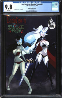 Lady Death Vs. Zombie Tramp (2024) #1 Dan Mendoza Variant Cover A CGC 9.8 NM/MT