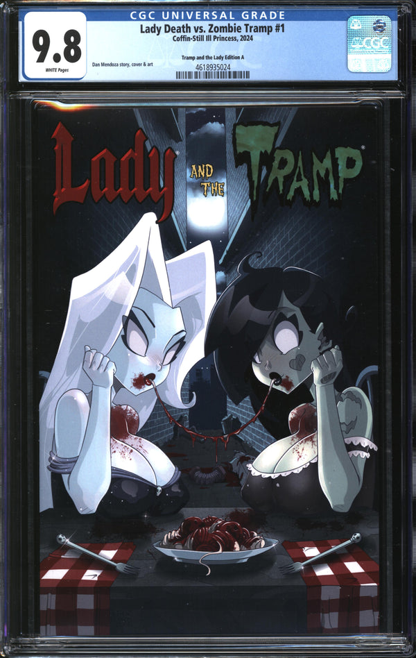 Lady Death Vs. Zombie Tramp (2024) #1 Tramp And The Lady Edition A CGC 9.8 NM/MT
