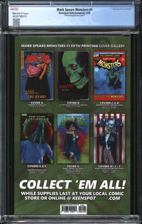 Mark Spears Monsters (2024) #1 Fifth Printing/Variant Cover B CGC 9.6 NM+