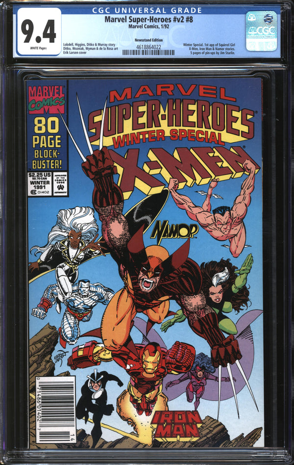 Marvel Super-Heroes (1990) #8 Newsstand Edition CGC 9.4 NM