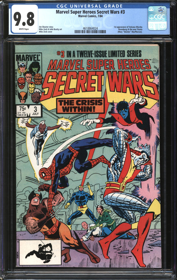 Marvel Super-Heroes Secret Wars (1984) # 3 CGC 9.8 NM/MT