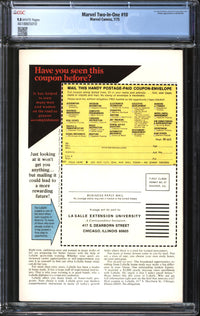 Marvel Two-In-One (1974) #10 CGC 9.8 NM/MT