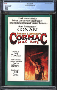 Predator (1989) #4 CGC 9.8 NM/MT