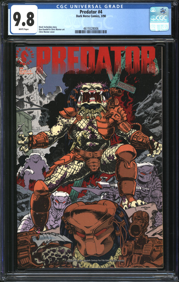 Predator (1989) #4 CGC 9.8 NM/MT