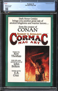 Predator (1989) #4 CGC 9.8 NM/MT