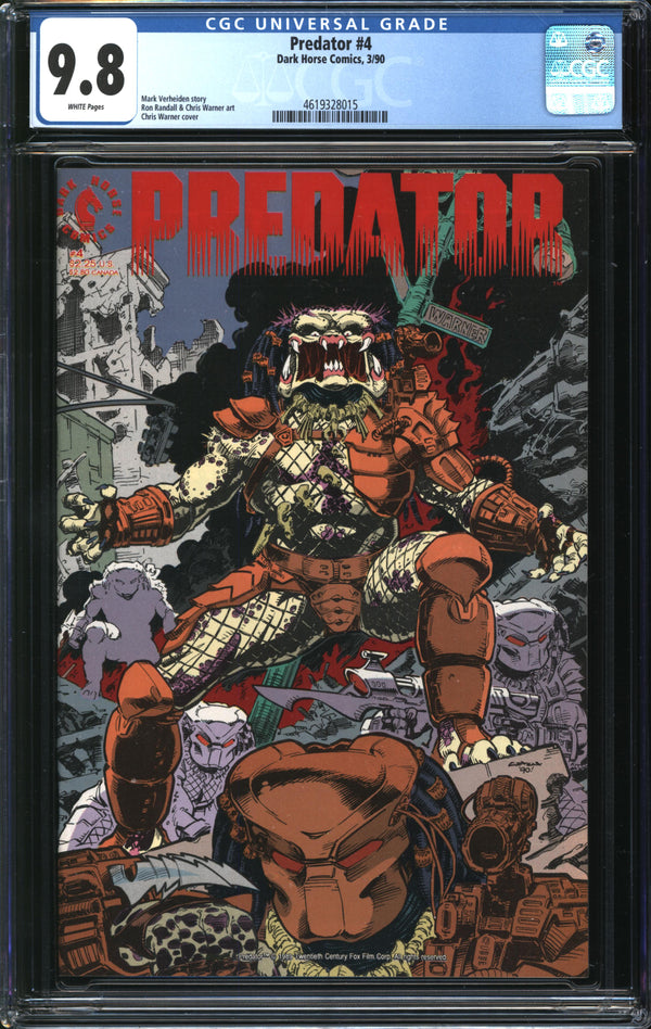 Predator (1989) #4 CGC 9.8 NM/MT