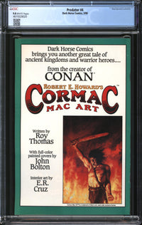 Predator (1989) #4 CGC 9.8 NM/MT