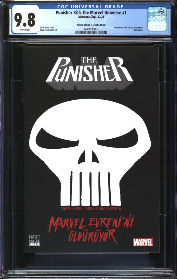 Punisher Kills The Marvel Universe (2021) #1 Turkish Edition (Second Edition) CGC 9.8 NM/MT