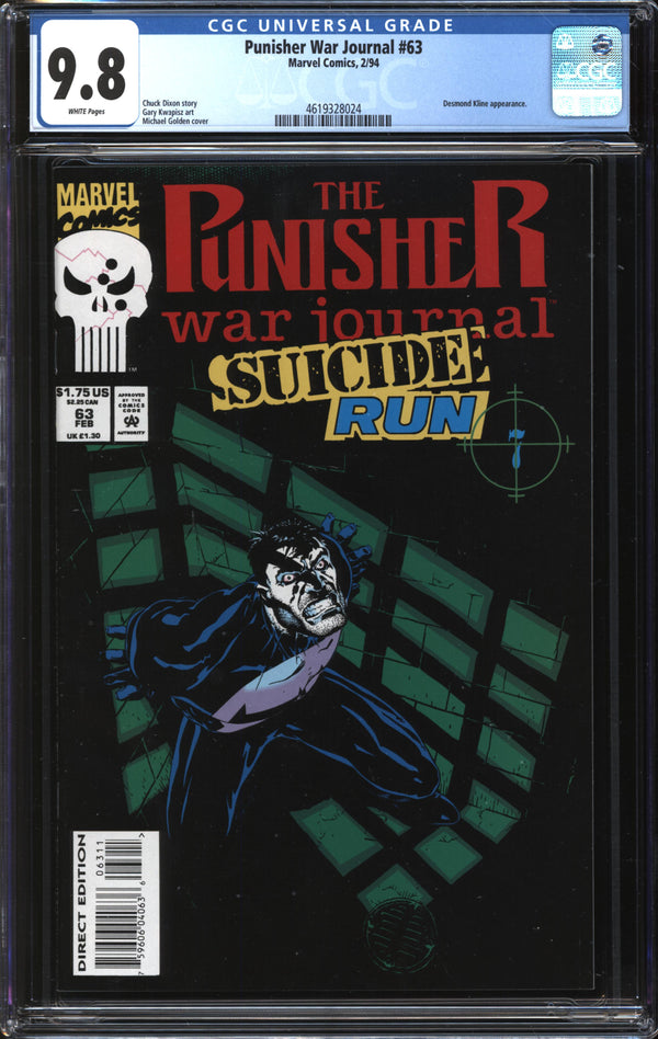 Punisher War Journal (1988) #63 CGC 9.8 NM/MT
