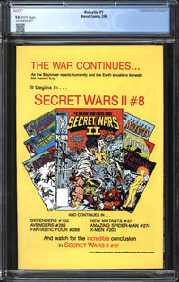 Robotix (1986) #1 CGC 9.8 NM/MT