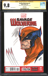 Savage Wolverine (2013) #1 Sketch Edition CGC Signature Series 9.8 NM/MT Signed/Sketch Jonboy Meyers