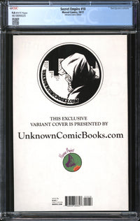 Secret Empire (2017) #10 Gabriele Dell'Otto Unknown Comics Edition CGC 9.8 NM/MT