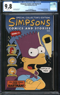 Simpsons Comics And Stories (1993) #1 CGC 9.8 NM/MT