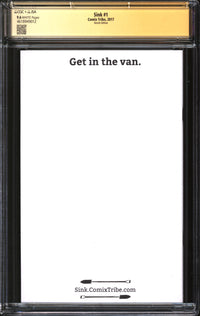 Sink (2017) #1 Sketch Edition CGC x JSA Signature Series 9.6 NM+ Signed/Sketch Alex Cormack