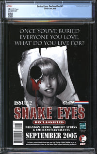 Snake Eyes: Declassified (2005) #1 CGC 9.8 NM/MT