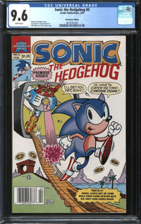 Sonic The Hedgehog Limited Series (1993) #0 Newsstand Edition CGC 9.6 NM+