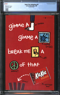 Sonic The Hedgehog (1993) #  8 Newsstand Edition CGC 9.4 NM