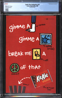 Sonic The Hedgehog (1993) #  9 Newsstand Edition CGC 9.8 NM/MT