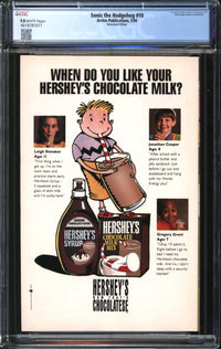 Sonic The Hedgehog (1993) # 10 Newsstand Edition CGC 9.8 NM/MT