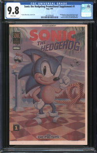 Sonic The Hedgehog Promotional Supplement (1991) #1 CGC 9.8 NM/MT