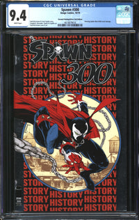 Spawn (1992) #300 Second Printing/Silver Foil Edition CGC 9.4 NM