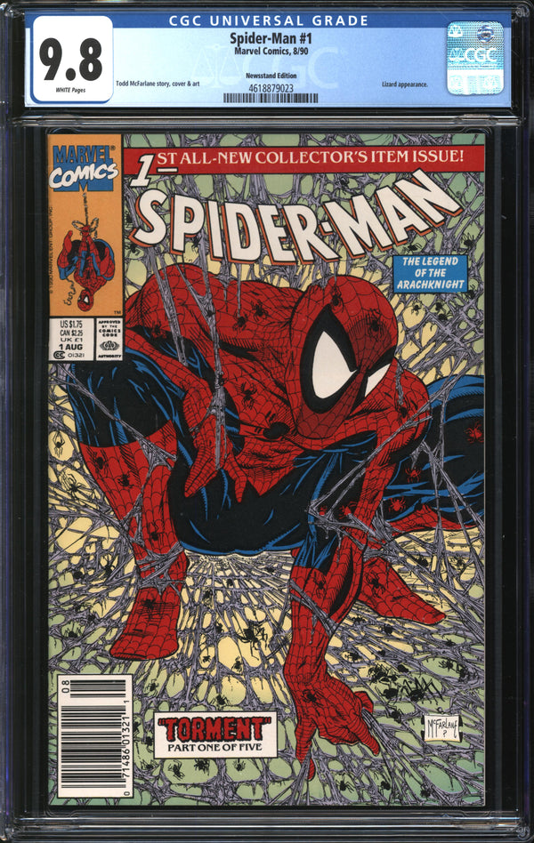 Spider-Man (1990) # 1 Newsstand Edition CGC 9.8 NM/MT