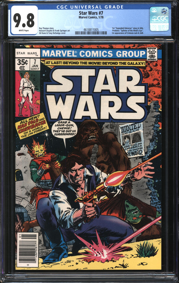 Star Wars (1977) #7 CGC 9.8 NM/MT