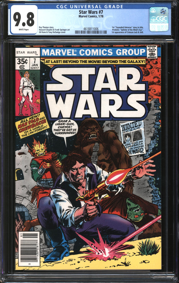 Star Wars (1977) #7 CGC 9.8 NM/MT