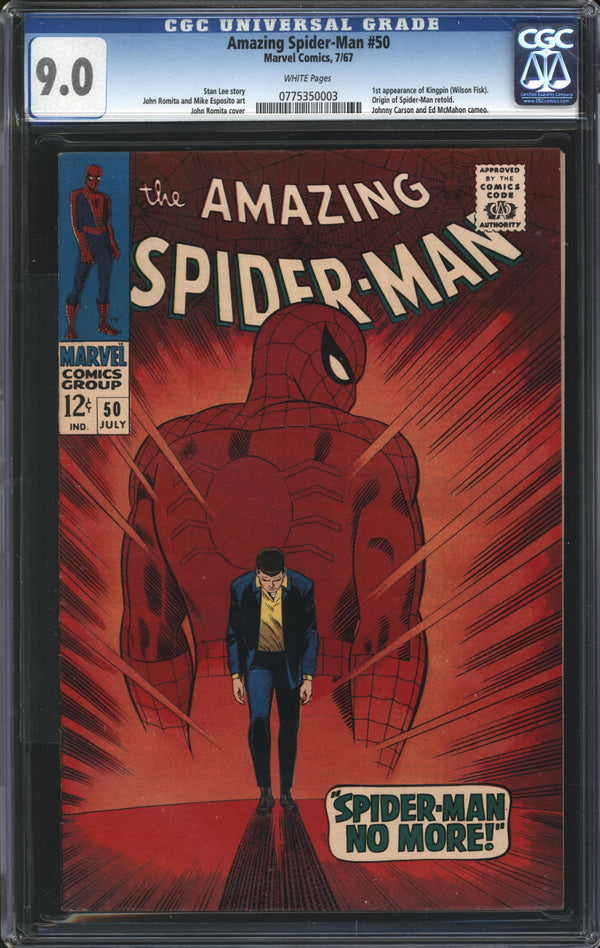 Amazing Spider-Man (1963) # 50 CGC 9.0 VF/NM