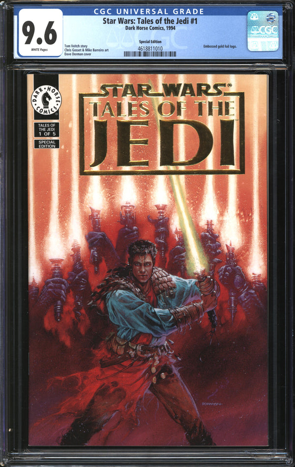 Star Wars: Tales Of The Jedi (1994) #1 Special Gold Foil Edition CGC 9.6 NM+