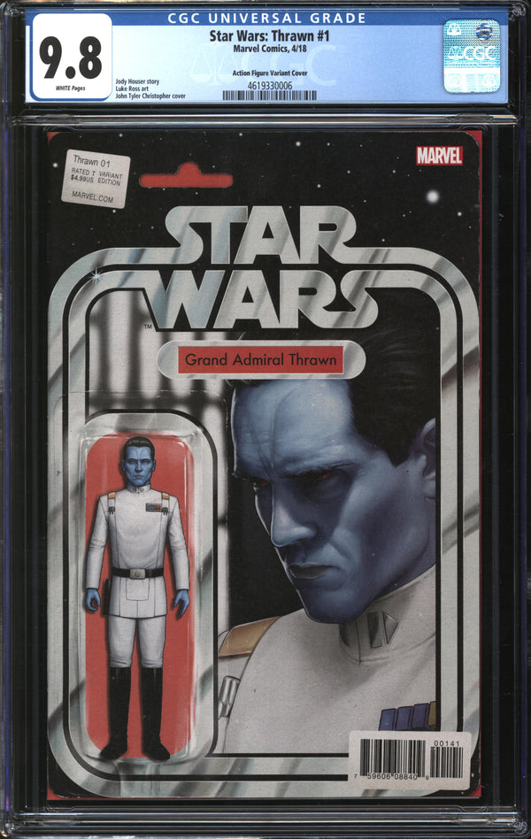 Star Wars: Thrawn (2018) #1 Action Figure Variant Cover CGC 9.8 NM/MT