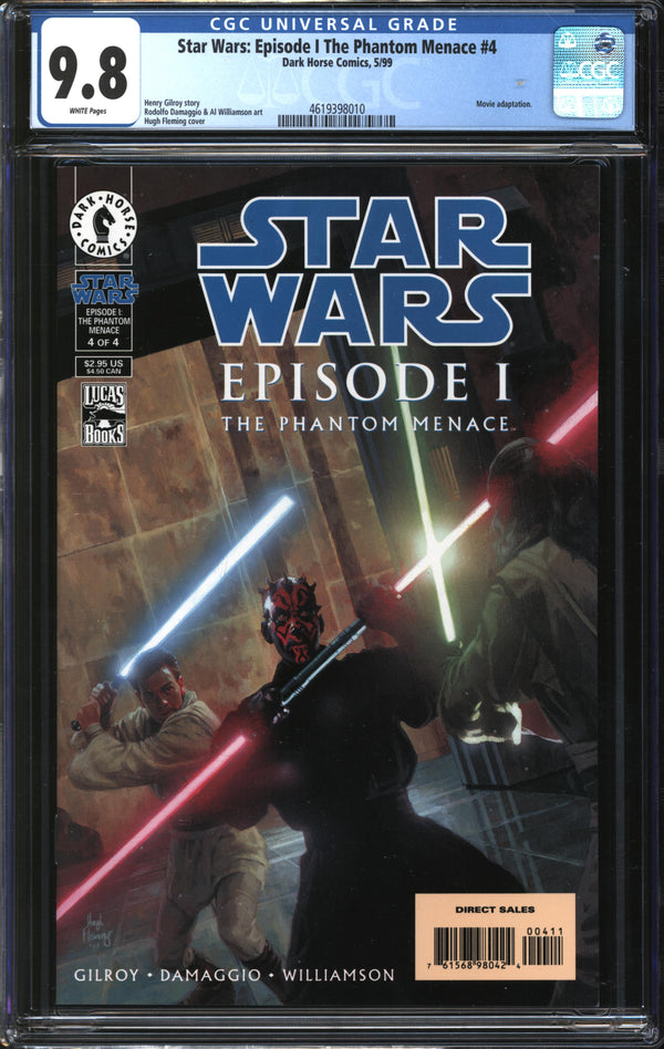Star Wars: Episode I - The Phantom Menace (1999) #4 CGC 9.8 NM/MT