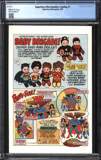 Superhero Merchandise Catalog (1986) #1 CGC 9.8 NM/MT