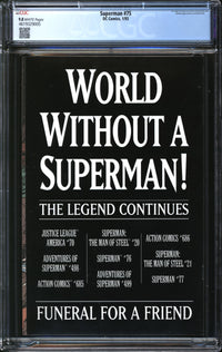 Superman (1987) # 75 CGC 9.8 NM/MT