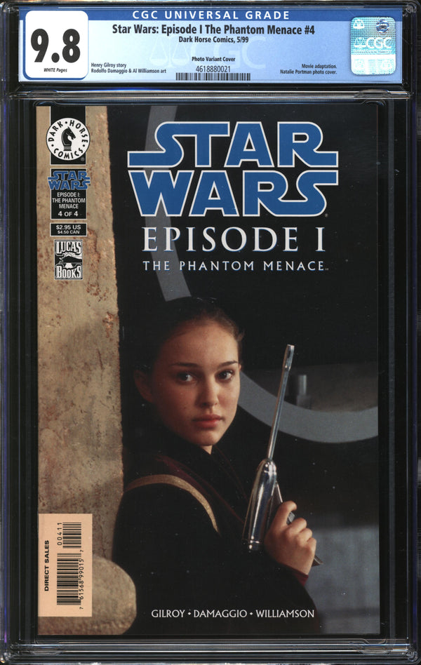 Star Wars: Episode I - The Phantom Menace (1999) #4 Photo Variant Cover CGC 9.8 NM/MT