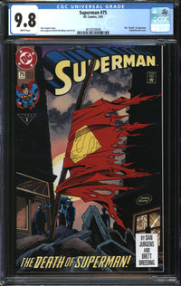 Superman (1987) # 75 CGC 9.8 NM/MT