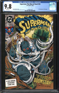 Superman: The Man Of Steel (1991) #18 CGC 9.8 NM/MT
