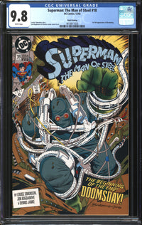 Superman: The Man Of Steel (1991) #18 Third Printing CGC 9.8 NM/MT