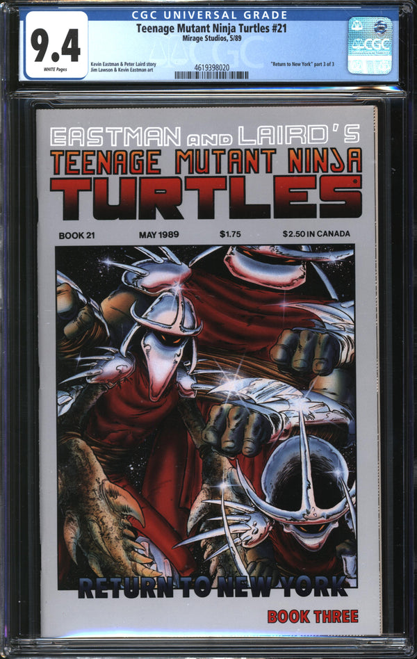 Teenage Mutant Ninja Turtles (1984) #21 CGC 9.4 NM
