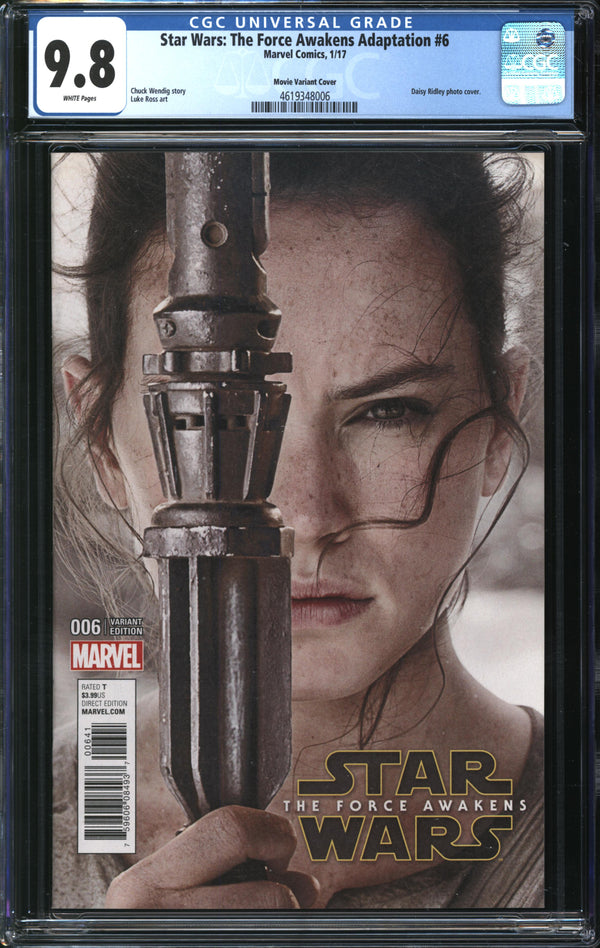 Star Wars: The Force Awakens Adaptation (2016) #6 Movie Variant Cover CGC 9.8 NM/MT